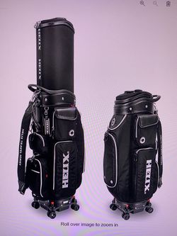 NEW IN BOX - Helix Retractable Wheeled Golf Bag Black