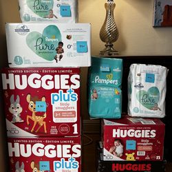 Brand New Diapers For Sale (Size n And 1)