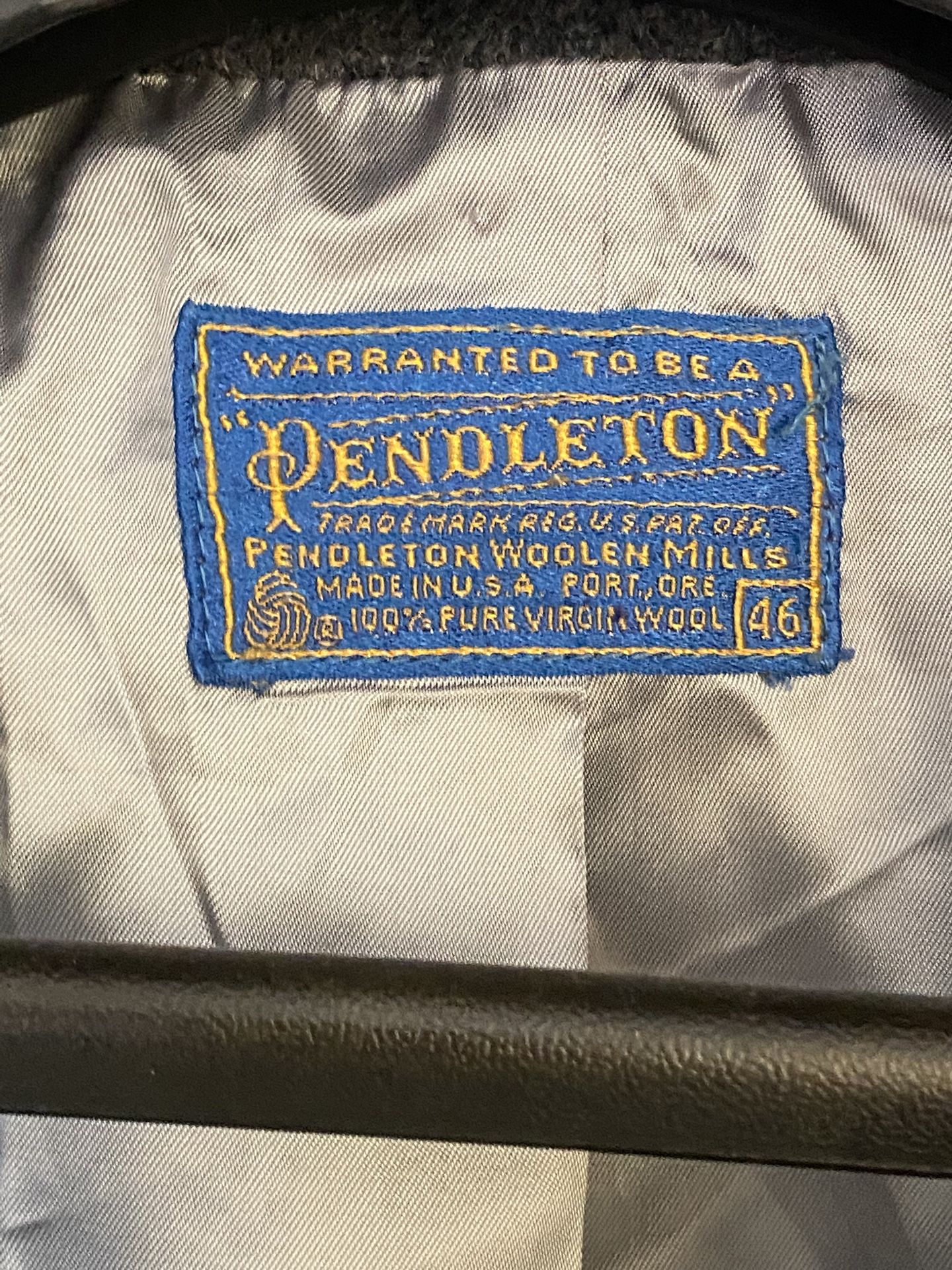 Vintage Pendelton Wool Overcoat Jacket 
