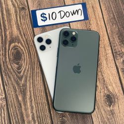 Apple iPhone 11 Pro Unlocked -90 Day Warranty-$1 DOWN-NO Credit Needed