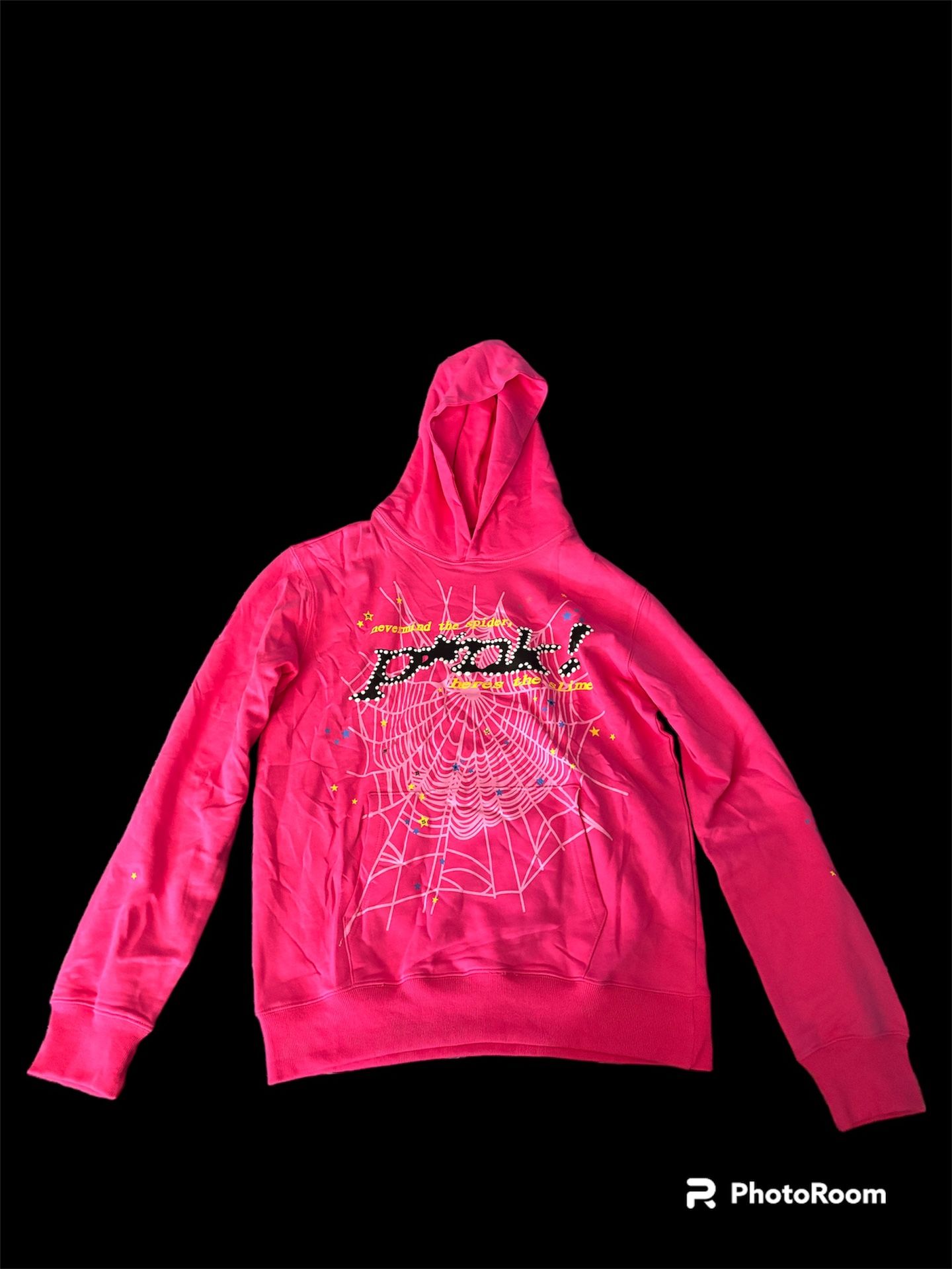 Pink Sp5der Worldwide Hoodie