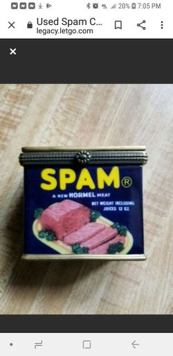 Spam Ceramic Trinket Box