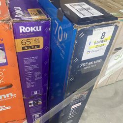 70’ Inch Phillips 4K Smart Tv With Google 