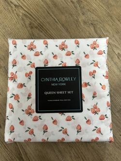 Cynthia Rowley Strawberry queen sheet set