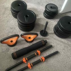 FEIERDUN Adjustable Dumbbells Free Weight Set