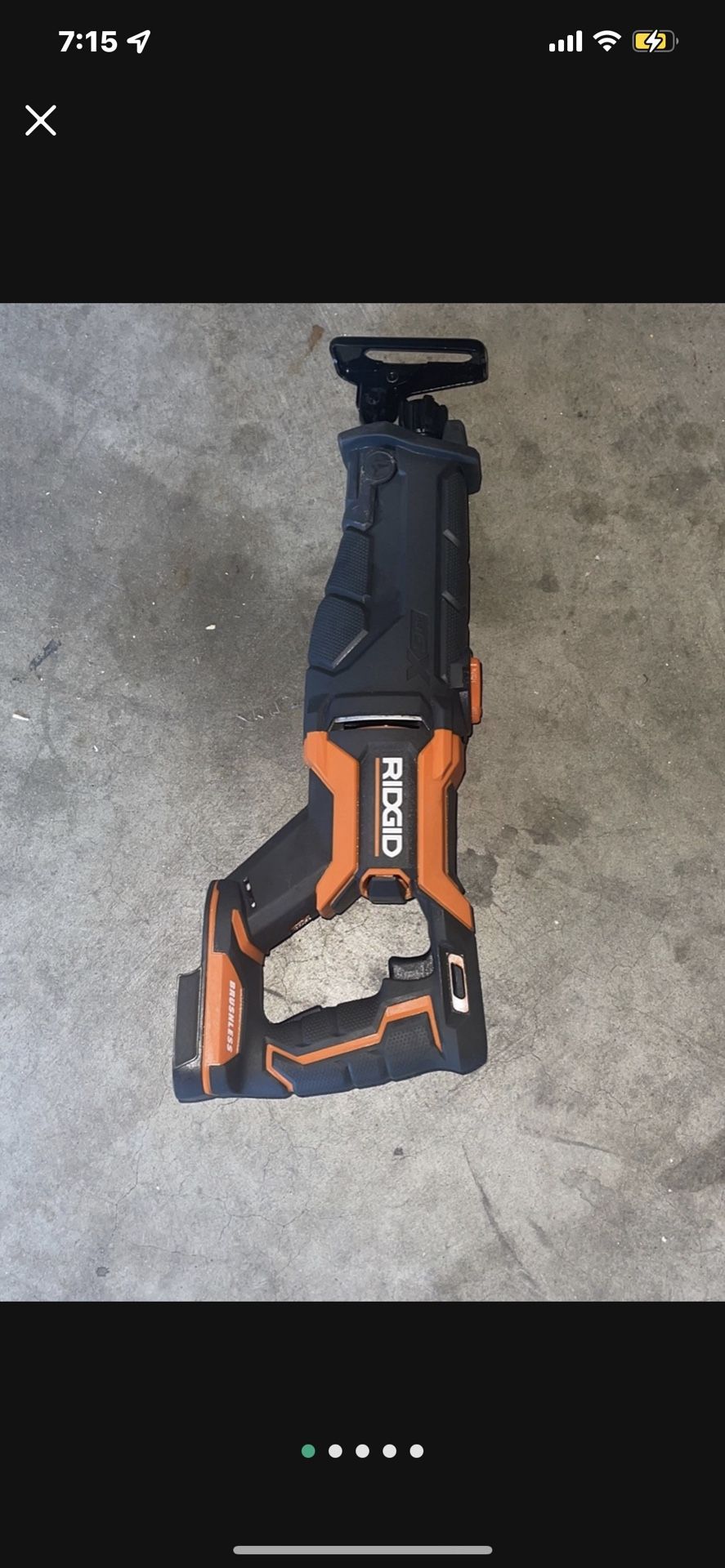 RIDGID 18V OCTANE Lithium-Ion Brushless Cordless Reciprocating Saw (Tool-Only) with Reciprocating Saw Blade