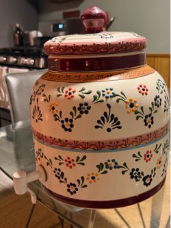 Hand-Painted Talavera Ceramic Water Dispenser / Garrafón