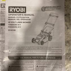 Ryobi 175cc online lawn mower