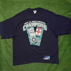 Vintage Seattle Mariners 2001 Ticket Shirt XX-Large