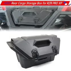 UTV 42qt Rear Storage Cargo Box Compatible with Polaris RZR PRO XP 2020-2025