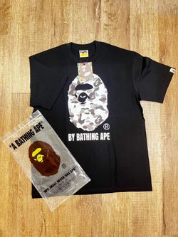 Brand New BAPE BATHING TEE grey/black
