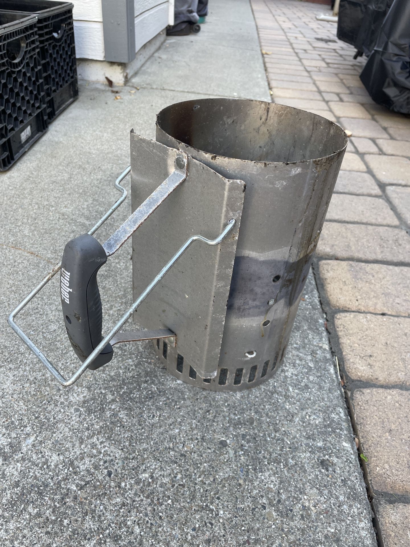 Weber Charcoal Starter Chimney Used