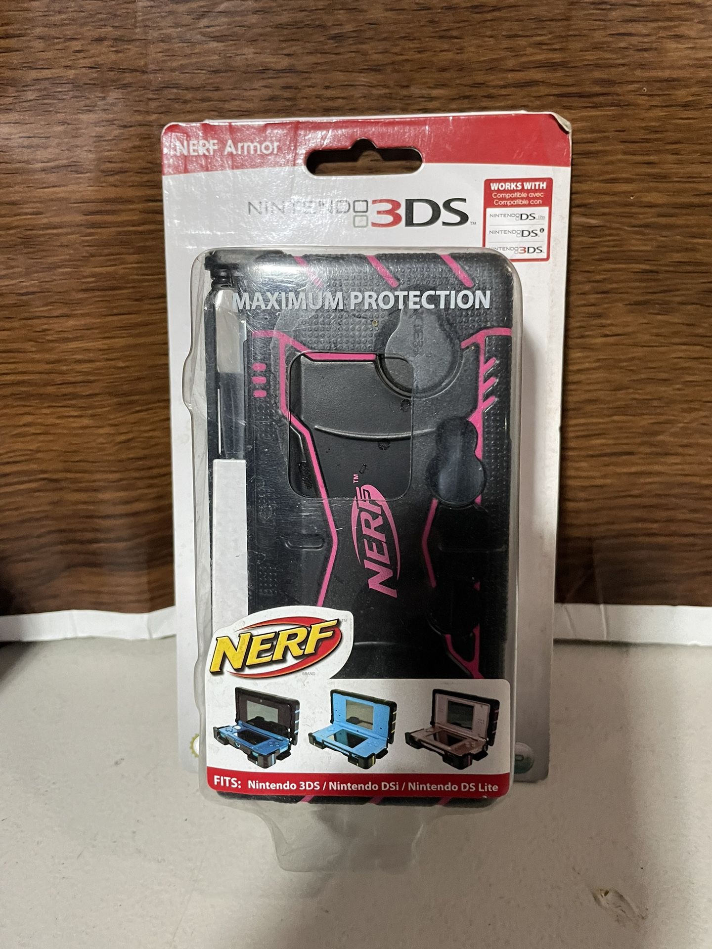 Pink Nerf Armor Case For Nintendo 3ds, Ds Lite, Dsi
