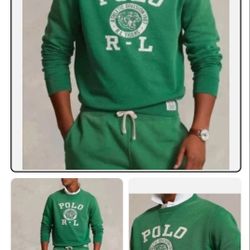 Polo Ralph Lauren Men's Green Sweatshirt

And shorts 