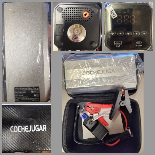 COCHEJUGAR J27 Car Jump Starter 3000A w/ Air Compressor & Power Bank