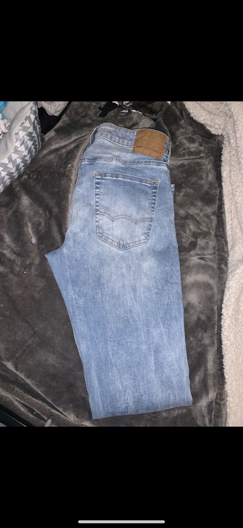 Men’s American eagle jeans wrong size and accidentally was washed !