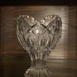 Crystal Heart Shaped Vase