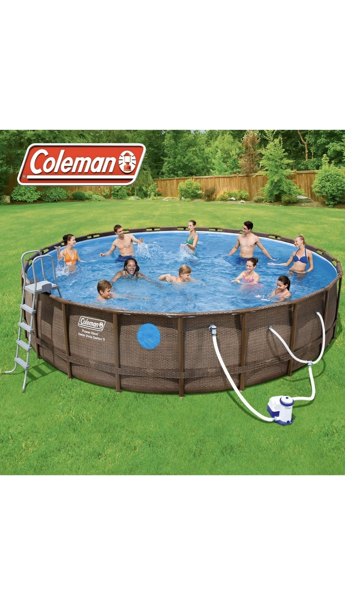 Coleman Power Steel Swim Vista Series 2 - 22ft x 52in Premium Pool HAVE IN HAND!