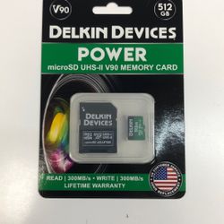 Delkin Devices Power Micro SD V90 512GB Brand New
