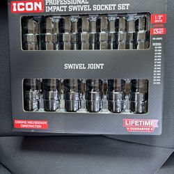Icon 1/2 Metric Swivel Sockets 