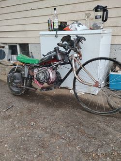 Rat rod Frankenstein mini bike  250 honda