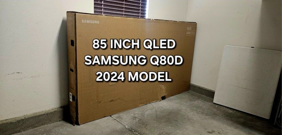 85 Inch QLED Samsung Q80 Smart TV 4K UHD with 120 Hz refresh rate Brand new In The Box
