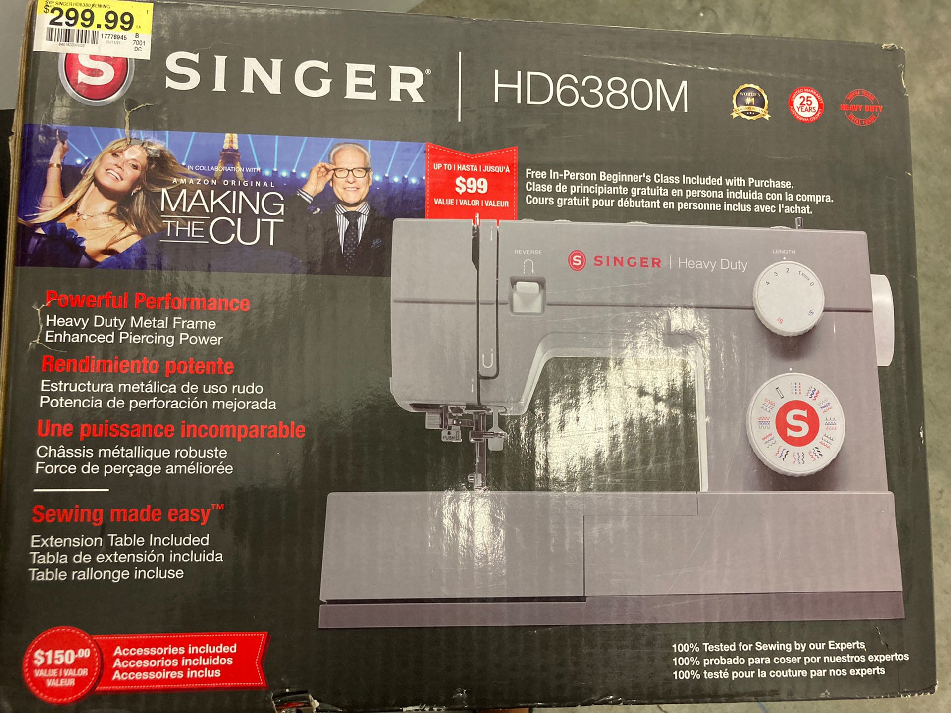 SINGER HEAVY DUTY SEWING MACHINE NIB