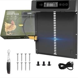 Automatic Chicken Coop Door Solar Power Electric Remote Anti-Trap Chicken House