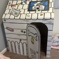 Cardboard Dog Playhouse