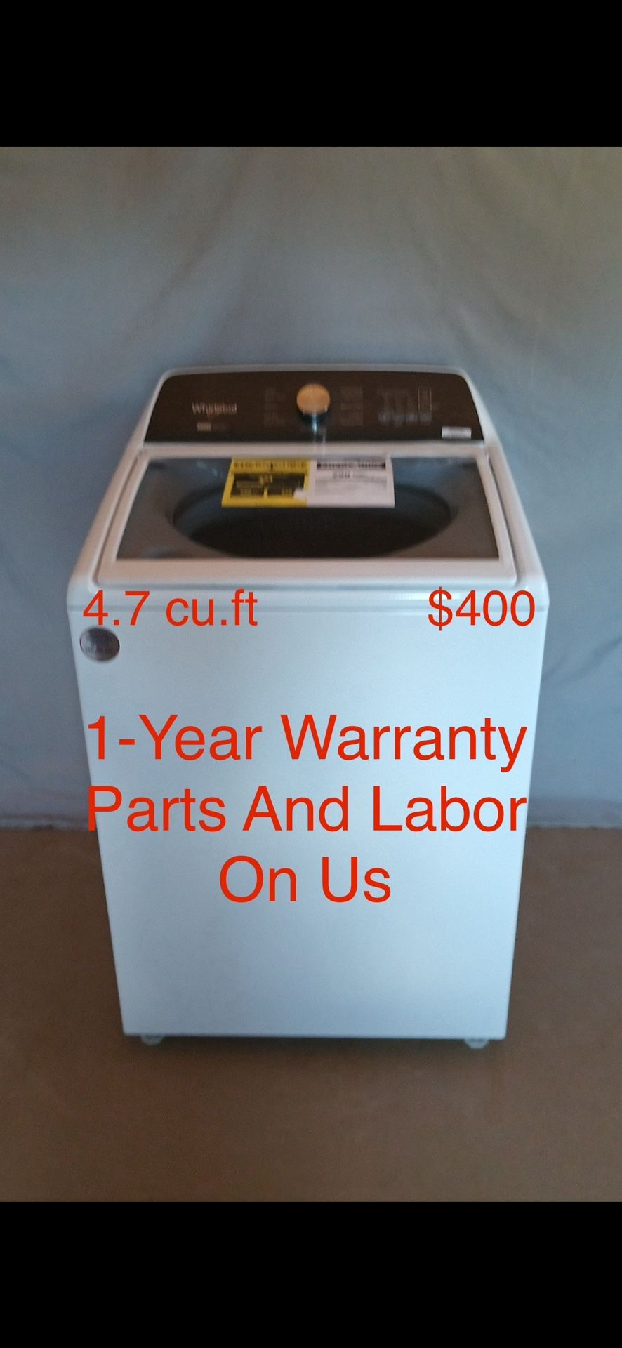 Whirlpool Removable Agitator 2 In 1 Washer