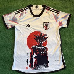 Japan White Goku Soccer Jersey 