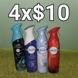 4 Febreze Spray  Air Refresh 