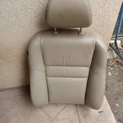 2007 Accord Tan Leather Passenger Upper Seat And Parts