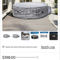 Avenli Nice 4-6 Person Inflatable Hot Tub Spa +