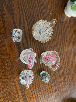 Small glass baskets