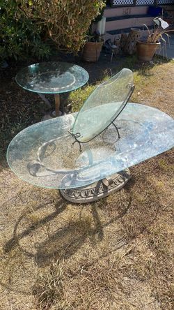Glass coffee table