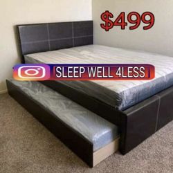 NEW FULL OVER TWIN BED FRAME 