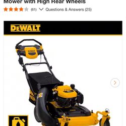 DEWALT 28 In 3 In 1 GAS SELF PROPELLED LAWN MOWER