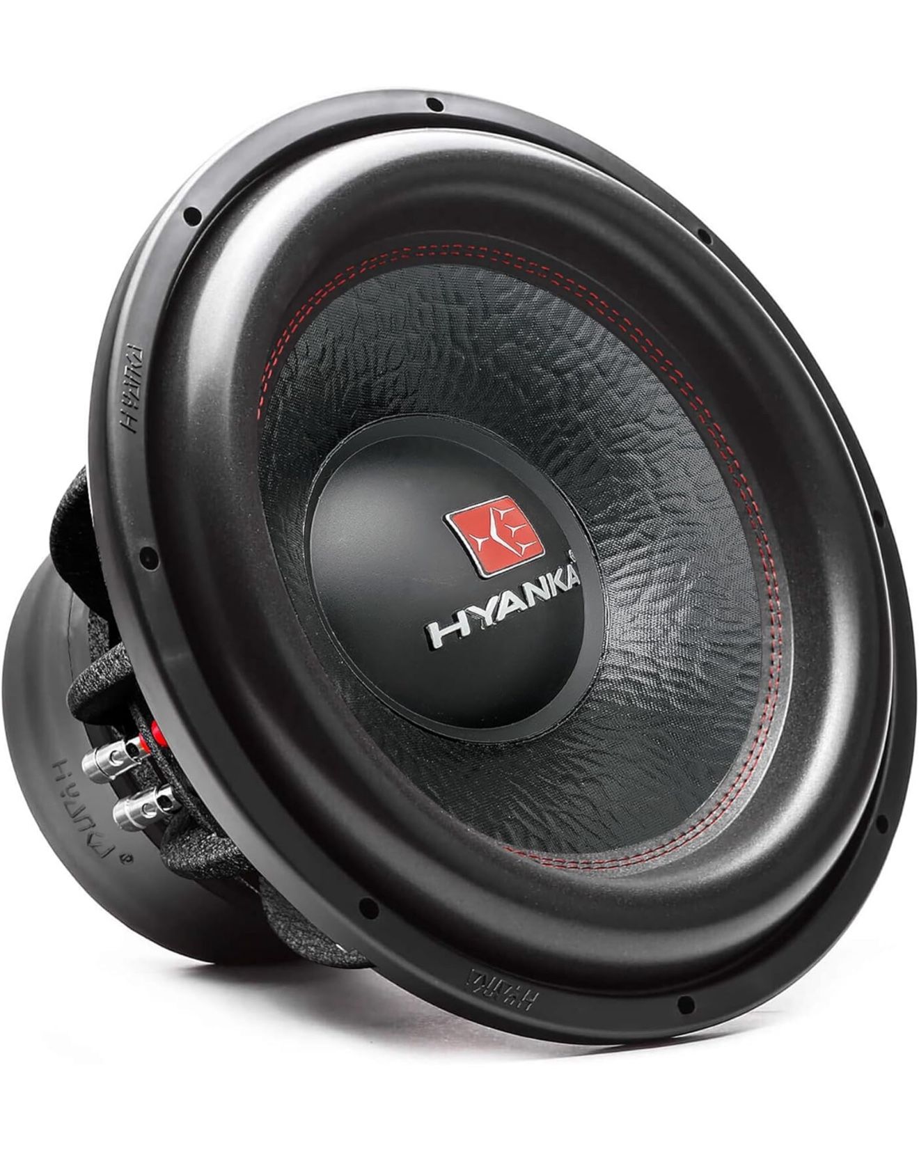 H YANKA BSF-15-2 15 Inch Subwoofer - 2400W MAX Power 15 Inch Paper Cone Subwoofer Car Audio, Black Aluminum Basket, 2.5“ Dual Voice Coil 2 Ohm Impedan