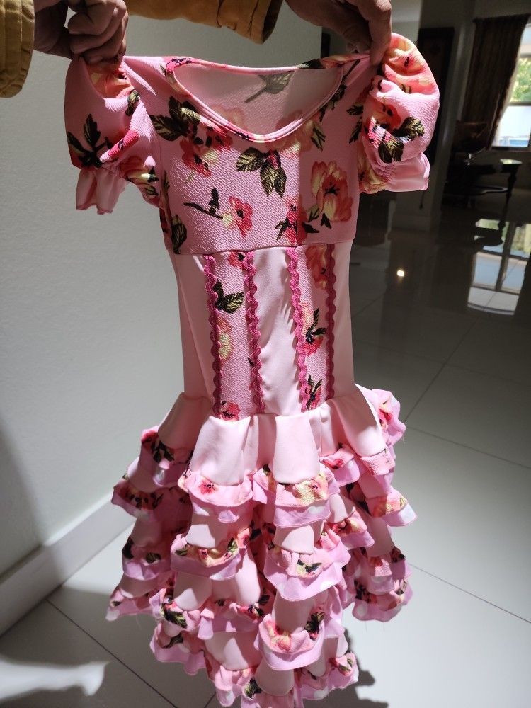Girl Dress Size 9 Custom Dress Flamenco Dance π