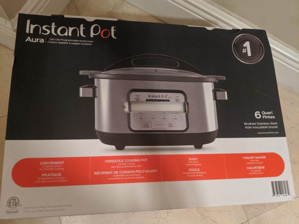 New Instant Pot 6 quart multi-use programmable cooker