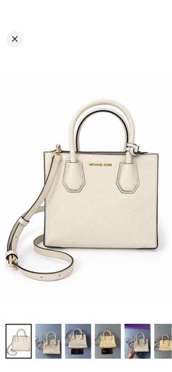 Michael Kors Cream Leather Crossbody Satchel