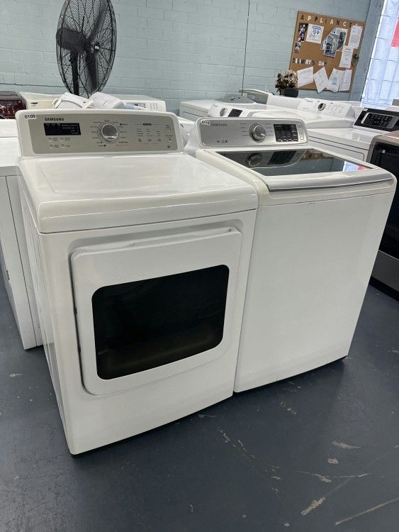 Sam sung Was her Elec tric Dryer Set Including Warranty! Ultimate Care Feature