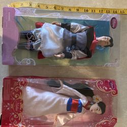 Disney Mulan and Li Shang 12” dolls