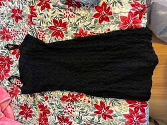 Black Lace Textured summer dress