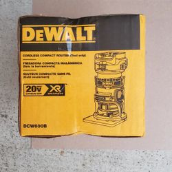 Dewalt 20v Router Brushless XR WITH VARIABLE SPEED Brand New Tool Only 