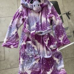 New girl Bathrobe With Mask 5-6 Years Old  