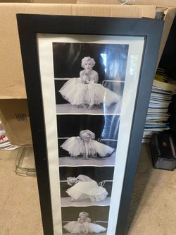 Framed Marilyn Monroe Ballerina Triptych Poster