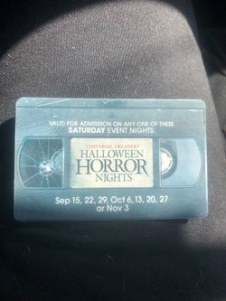 Halloween horror nights ticket