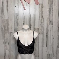 Tan And Black Crop Top Size Med 
